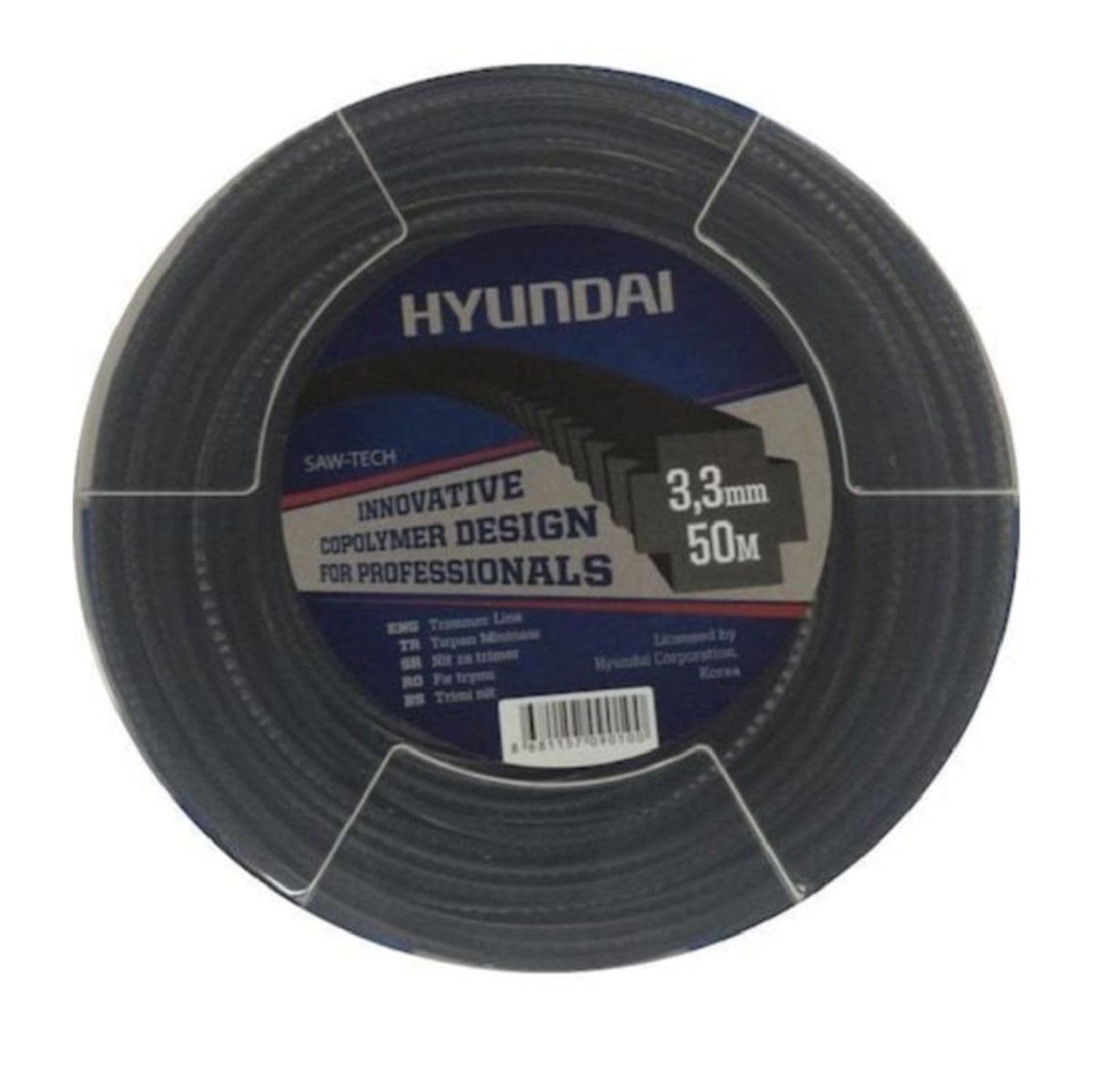 Tırpan Misina Dişli Tırtıklı 3.3mm 50mt Hyundai
