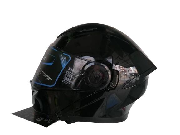 Motosiklet Kask Çeneden Açılır Vizörlü Siyah Beden:xl Tesla Rsv