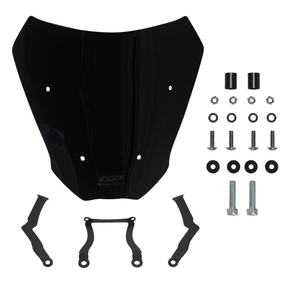 CF Moto 250 CL-X 2022 Uyumlu Kısa Ön Cam Siyah GP Kompozit