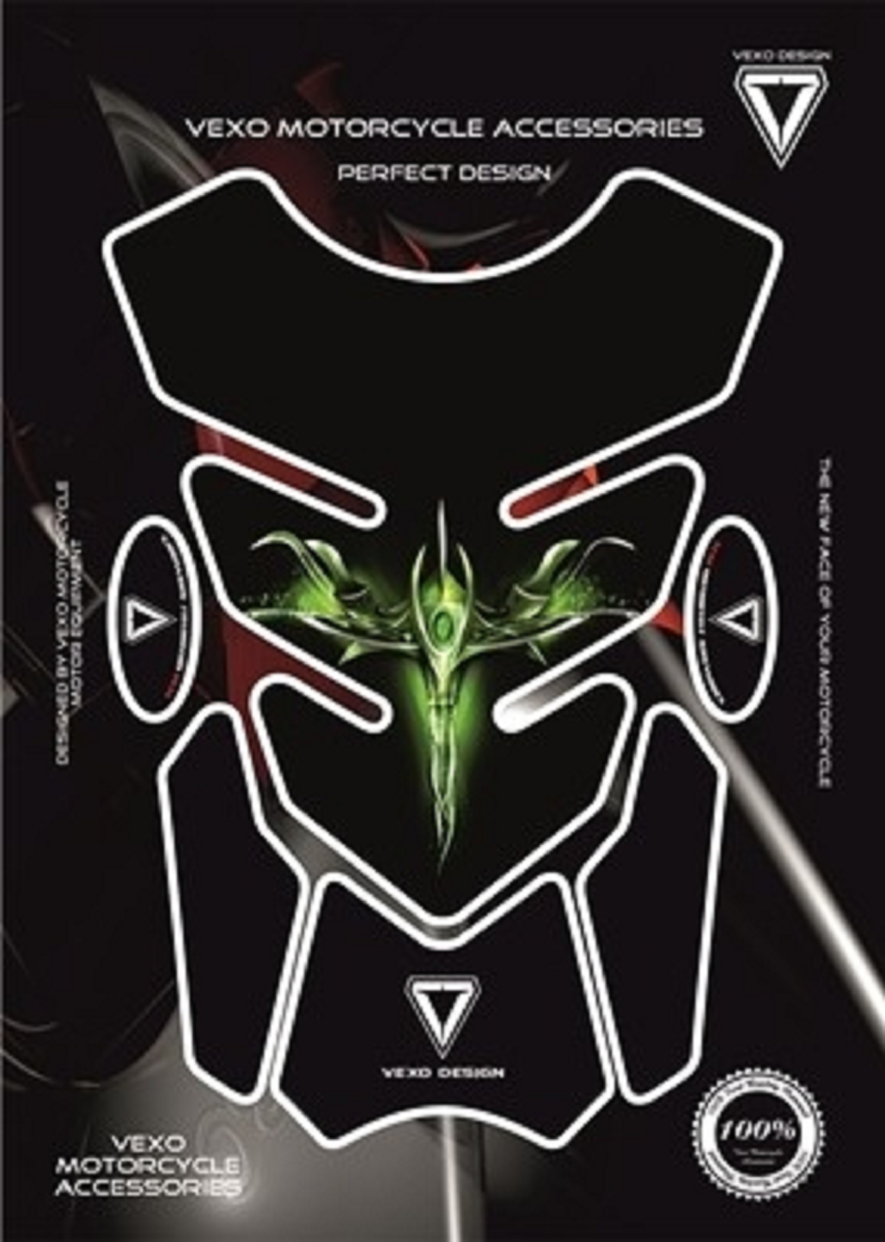 Motosiklet Tankpad X06 Storm Yeşil VEXO