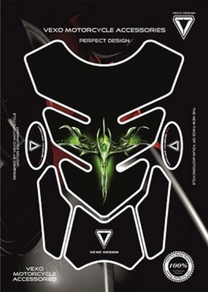 Motosiklet Tankpad X06 Storm Yeşil VEXO