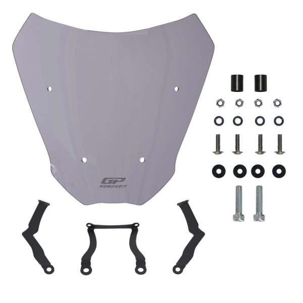 CF Moto 250 CL-X 2022 Uyumlu Kısa Ön Cam Füme GP Kompozit