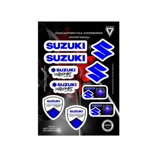 Suzuki Sticker Seti Mavi X24 VEXO