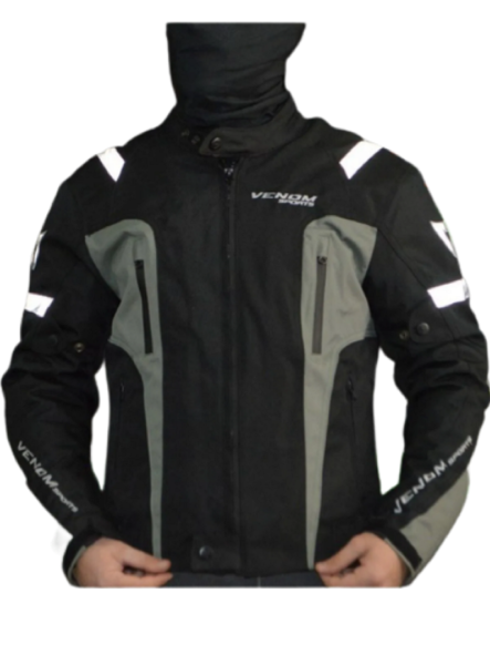 Motosiklet Mont Air Racing Siyah - Gri Beden:M VENOM