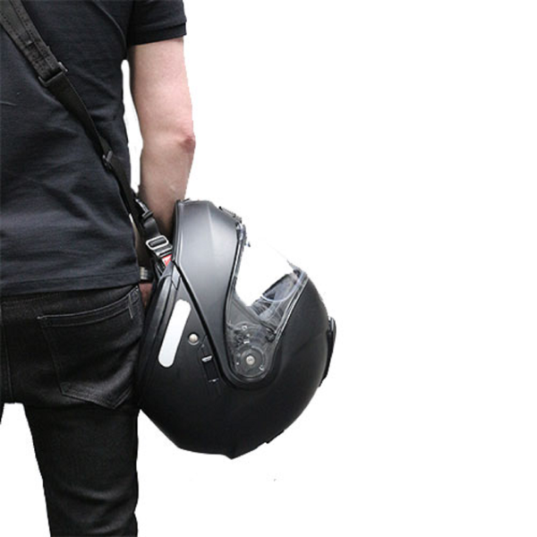 Motosiklet Sürücü Kask Omuz Askısı V90 Siyah VEXO