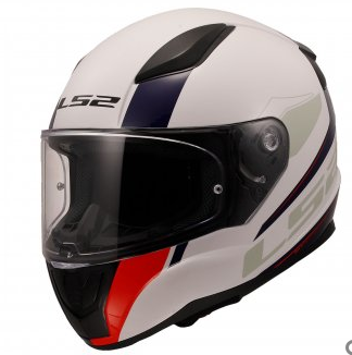 LS2 Rapid Kask Driveway Beyaz-Mavi Beyaz Beden: M