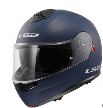 LS2 Strobe 2 Kask Mat Navy Mavi Beden : XL