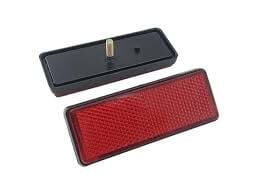 Motosiklet Reflektör Arka Çamurluk Dikdörtgen Kırmızı Rialli