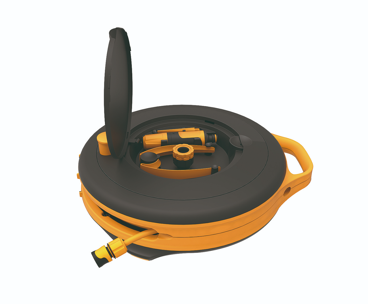 Fiskars Hortum Makara Seti S 3/8''(9MM) 15 Metre Siyah 1020436