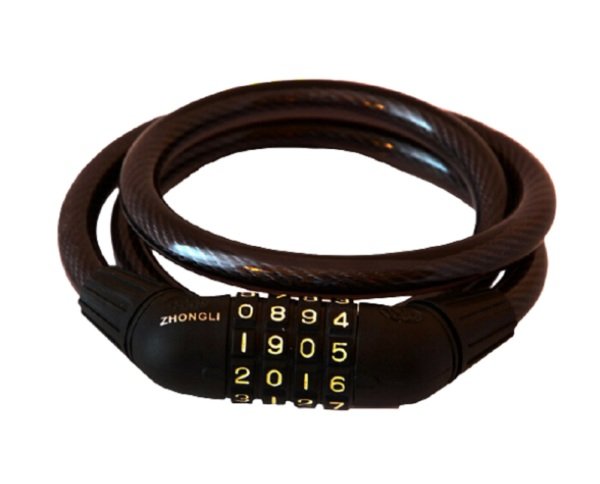 Bisiklet Halat Kilit Dolamalı 12x180cm Şifreli Monero