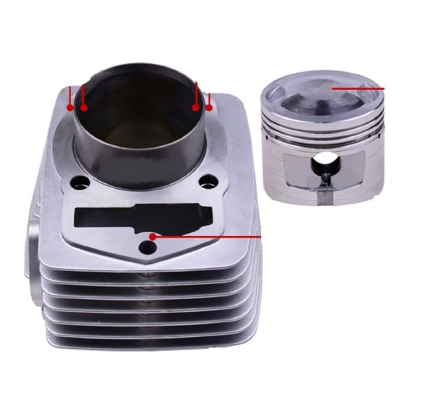 Cg Serisi Silindir Komple 56.50mm 13 Pim Kısa Piston Eks.zincirli Monero