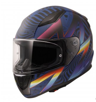 LS2 Rapid 2 Kask Optik Mat Mavi-Mor Beden: 3XL