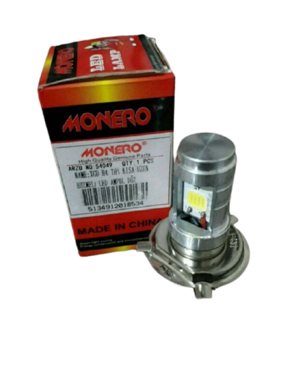 Ampül 12v 35w 35w H4 Ledli Monero