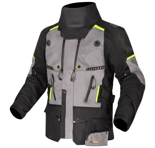 LS2 Apollo Mont Siyah-Gri-Neon Sarı Beden: XL