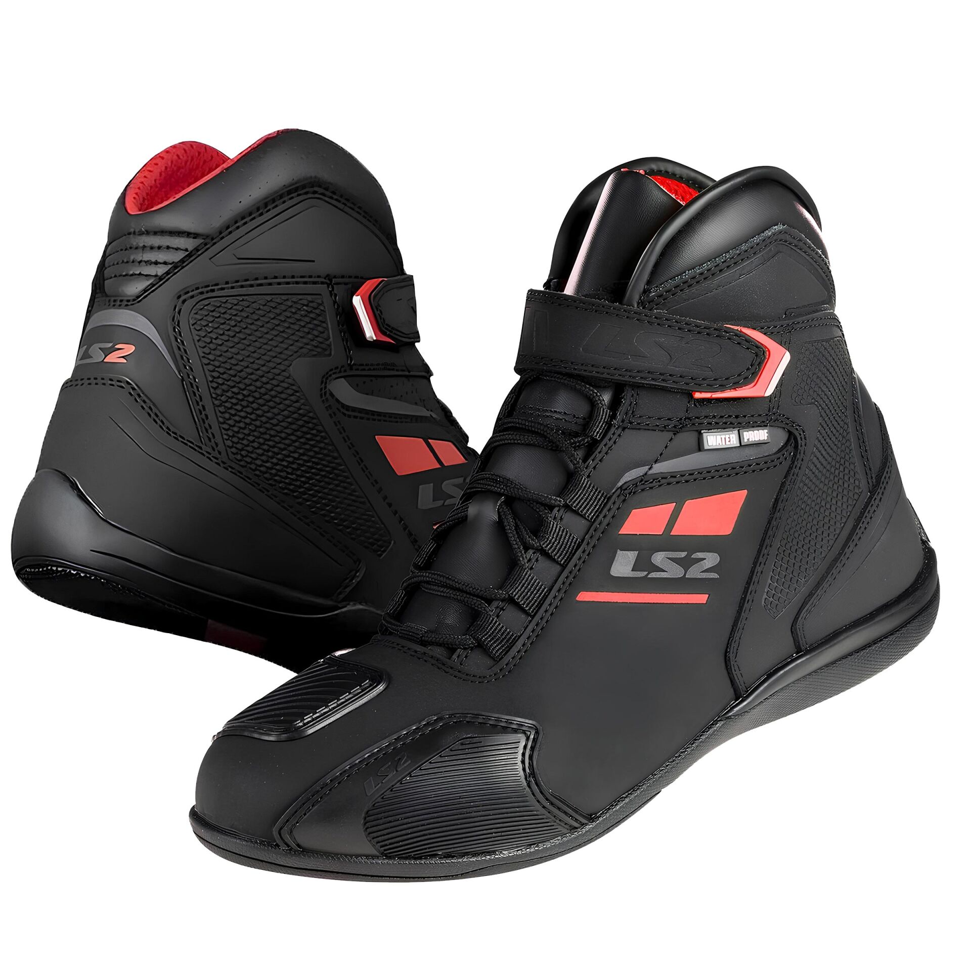 LS2 Garra WP Bot Siyah-Kırmızı Beden: 42