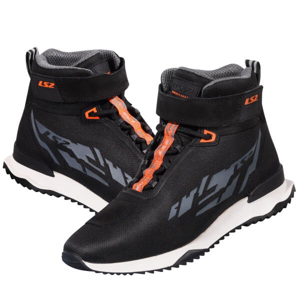 LS2 Acrux Bot Siyah-Turuncu Beden:42