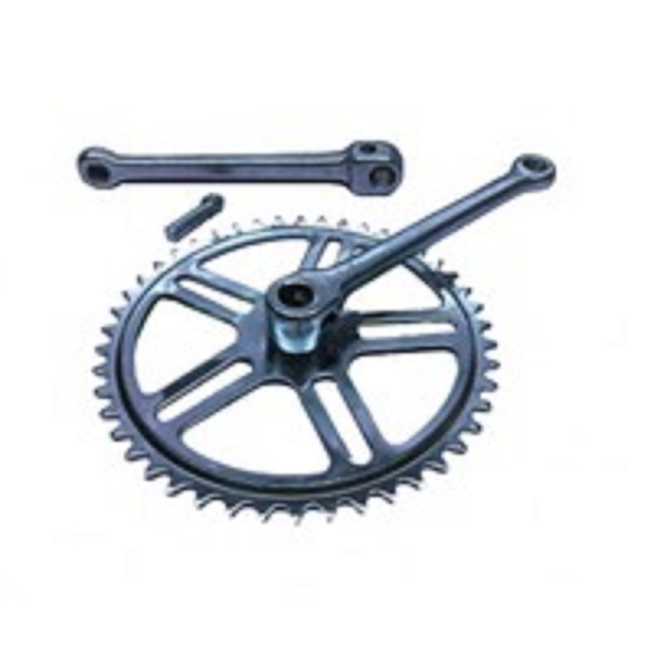 Bisiklet Aynakol Tekli Dişli Kamalı 46t Siyah Yerli