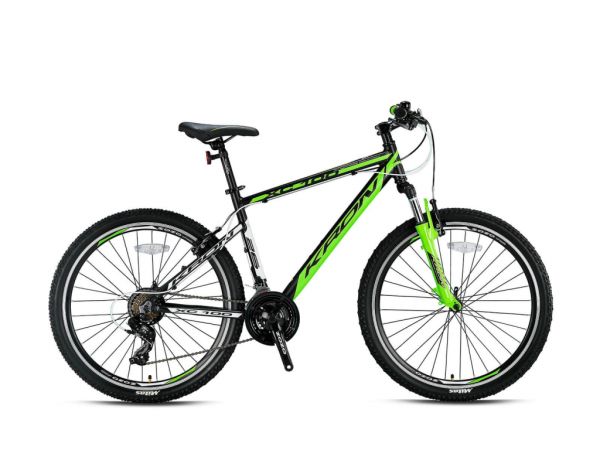 Bisiklet Kron Xc100 27.5'' Mtb V-fren 21 Vites Mat Yeşil-beyaz