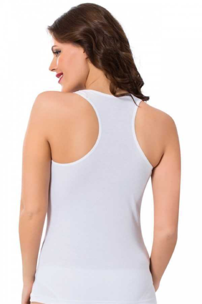 Rambo Body Çıtçıtlı Bayan XL Beden Beyaz