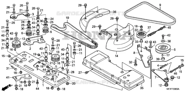 Honda HF2625 Çerçeve Bileşeni Döner Tabla Orjinal