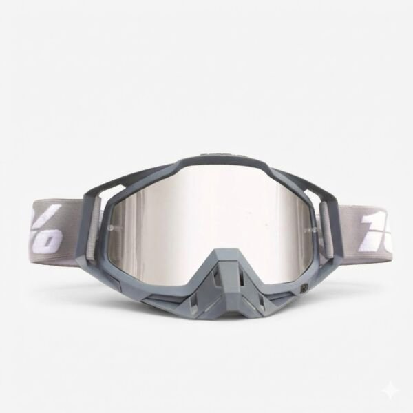 Motocross Gözlük Gri Renkli Cam %100