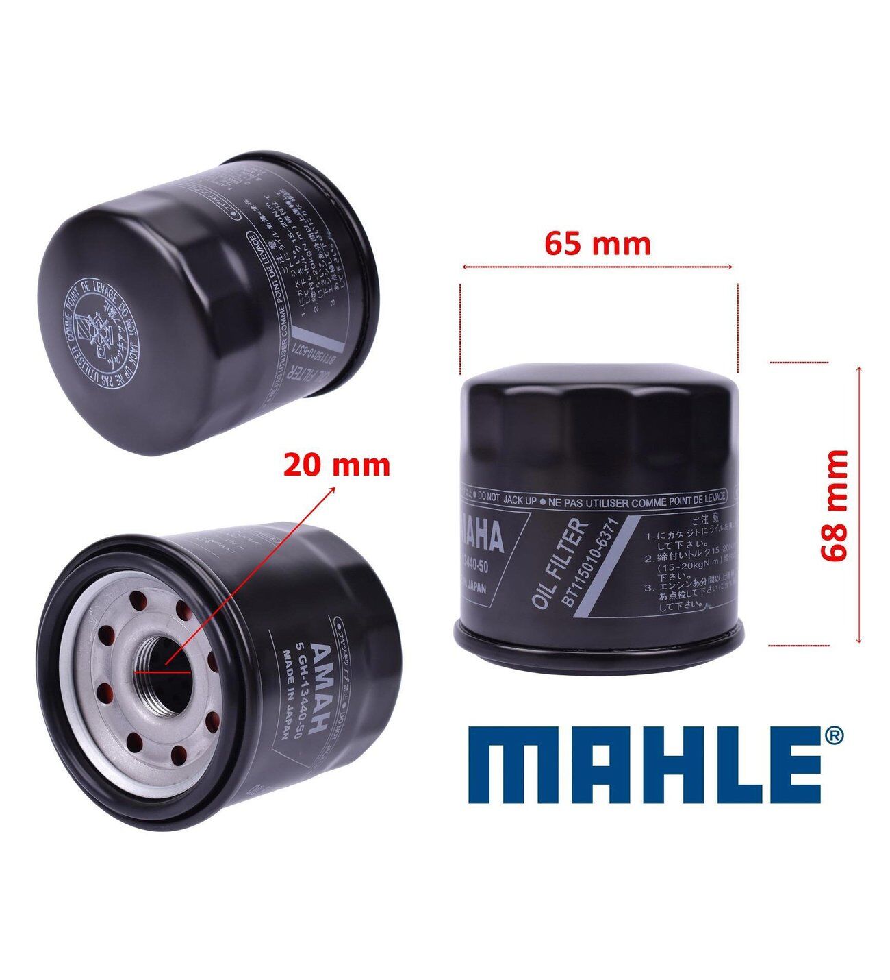 Honda Forza 250-300 Yağ Filtresi HF204 Mahle