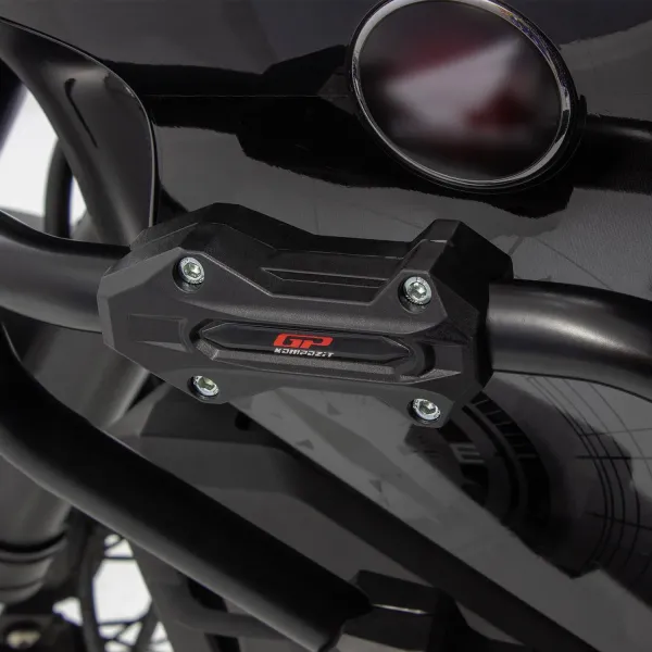 Motosiklet Üniversal 8 CM Motor Koruma Demiri Plastiği Siyah GP Kompozit