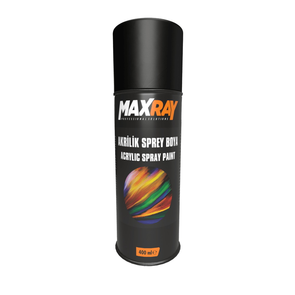 Sprey Boya Parlak Siyah 400ml Maxray