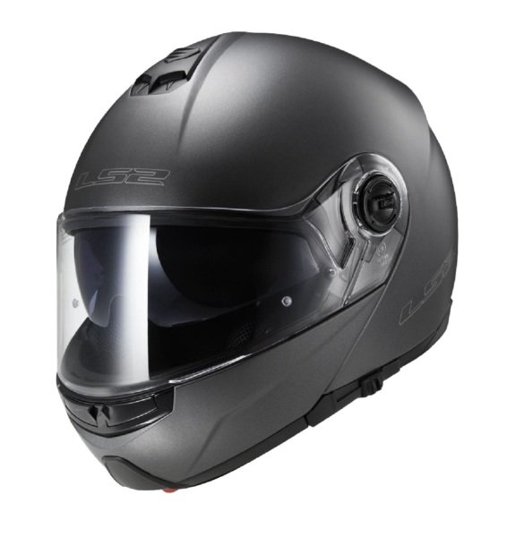 Motosiklet Kask Strobe Mat Gri Çeneden Açılır Beden: Xl Ls2