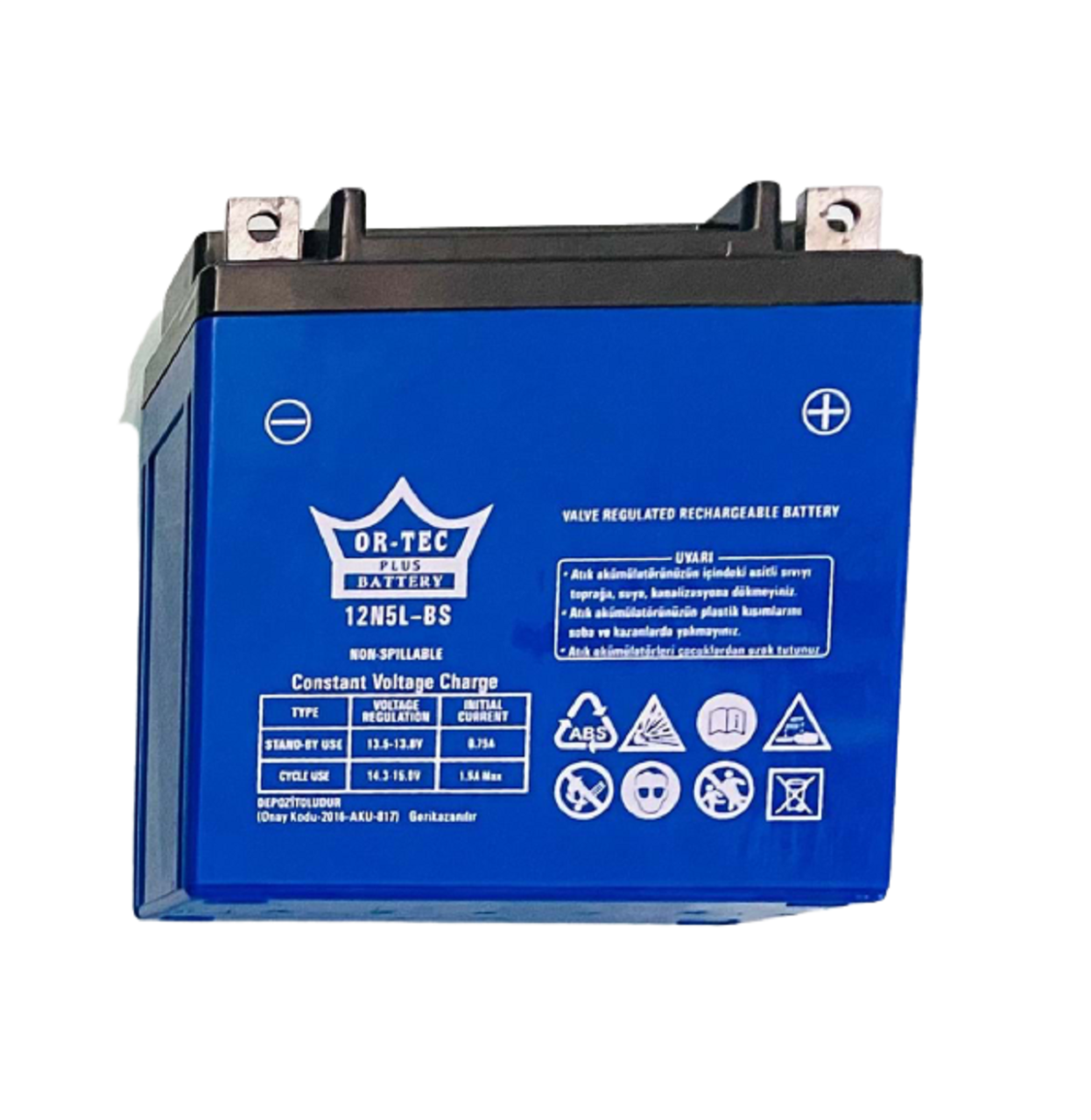 Akü 12V 5 Ah Cup Serisi Ortec