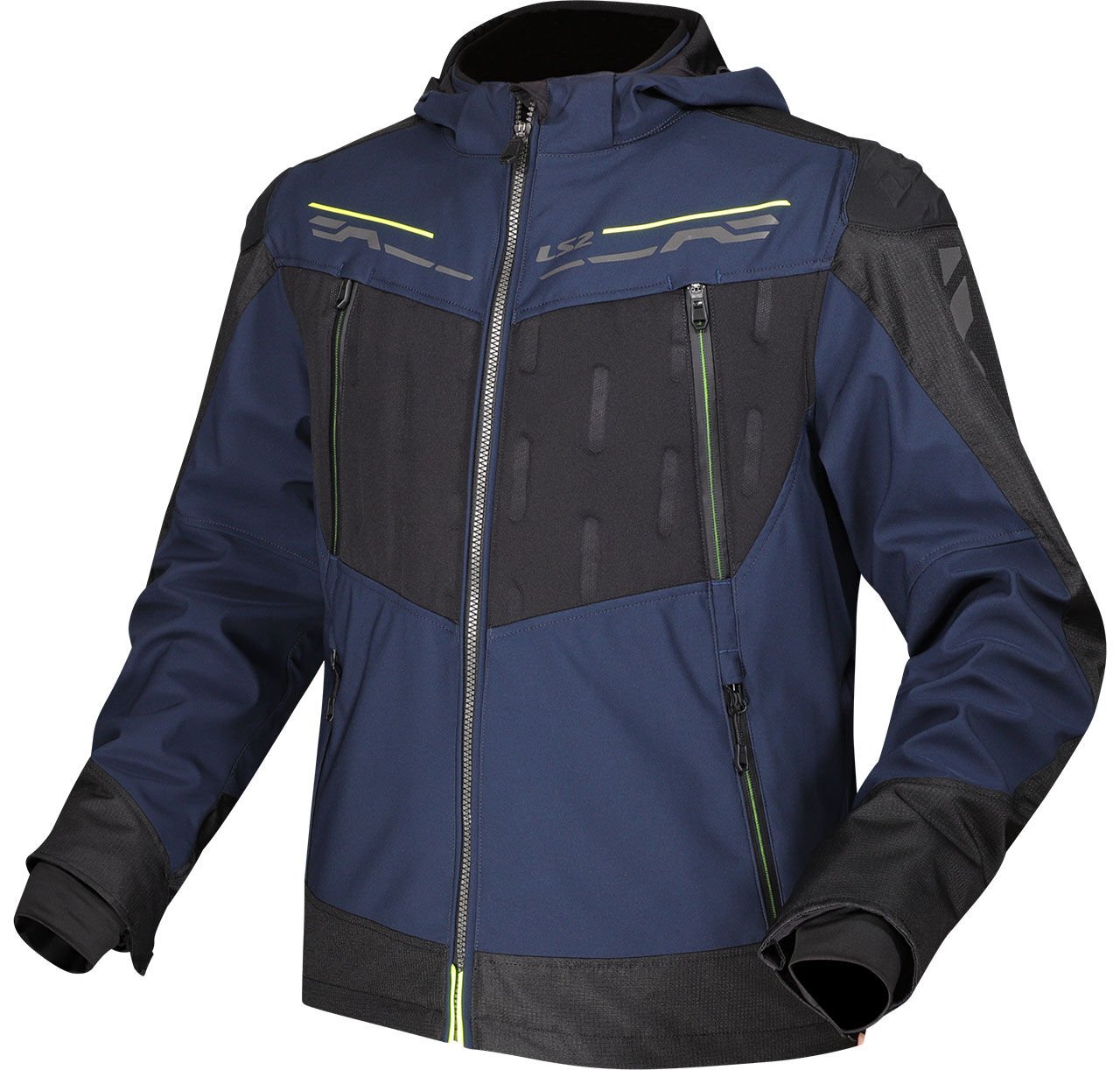 LS2 Zirconium Evo Mont Mavi-Siyah-Neon Sarı Beden: L