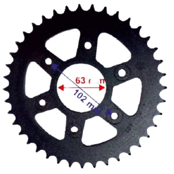 Bajaj Dominar 400 - KTM Duke 390 Arka Dişli 520D - 40T 63mm 6 Delikli Empar