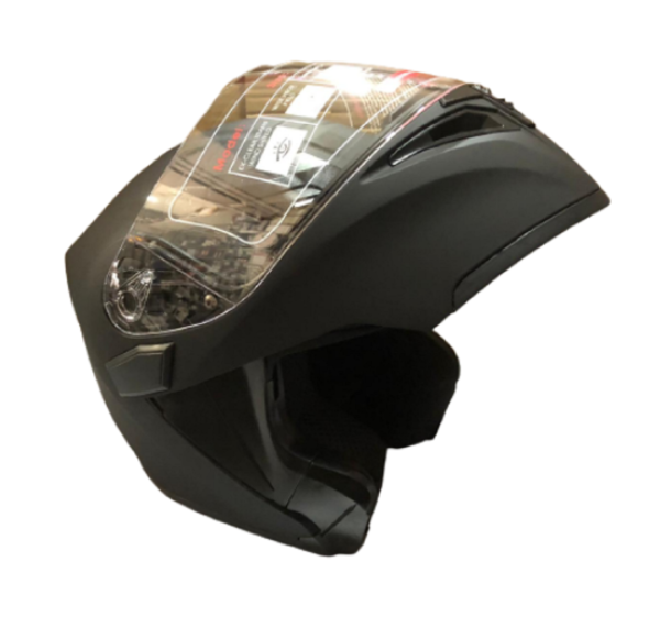 Motosiklet Kask Çene Açılır Vizörlü Mat Siyah Beden: M JK-21