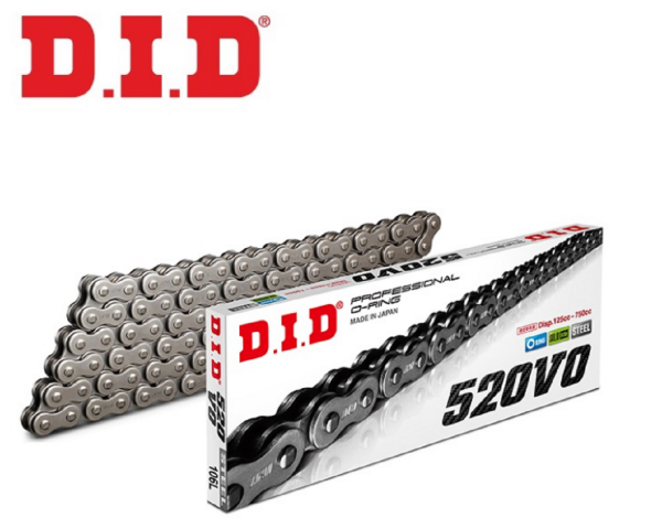 Motosiklet Zincir 520D 120L Oringli Çelik Link DID