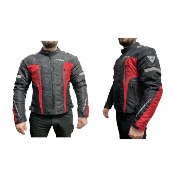 Motosiklet Mont Air Racing Siyah Kırmızı Beden: XL Venom