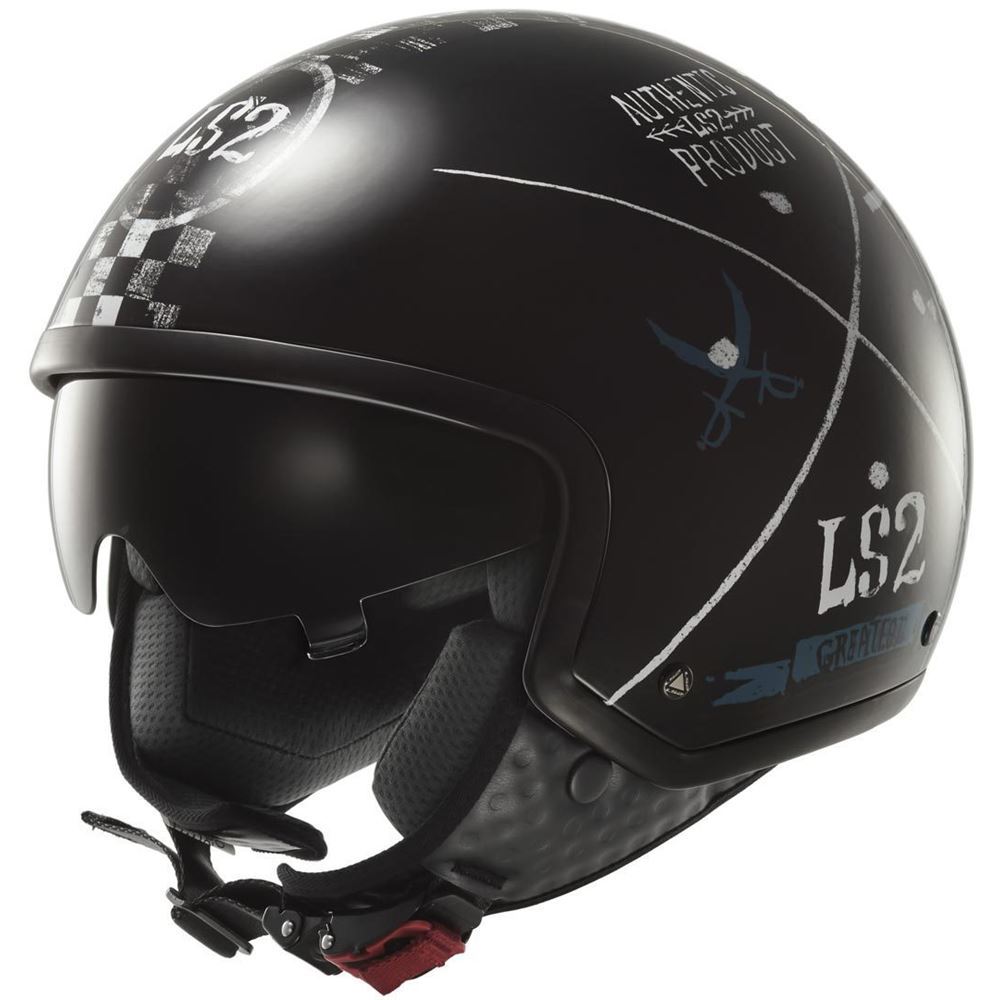 Motosiklet Kask Çenesiz Vizörlü Greatest Siyah Of561 Beden:xxl Ls2