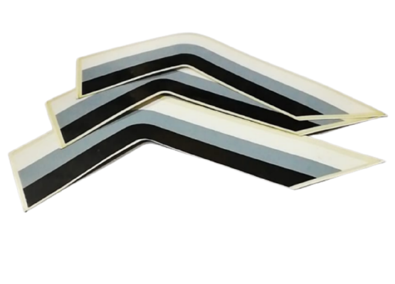 Jawa Laser 250 Stop Kapak Arması Sağ Gri-Beyaz-Siyah Orjinal