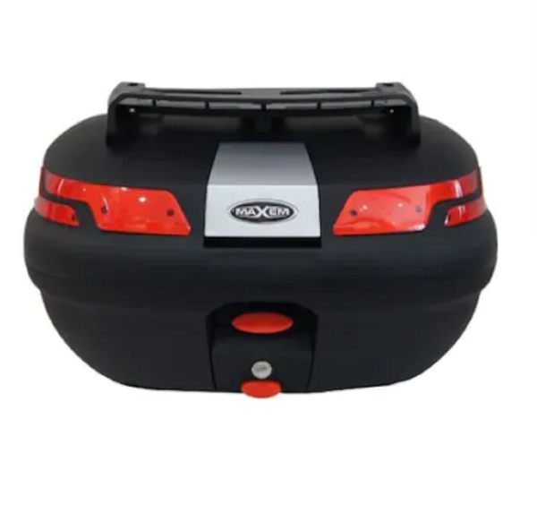 Motosiklet Çanta SL45 Siyah Sırtlık ve Üst Taşıma Sehpalı MAXEM