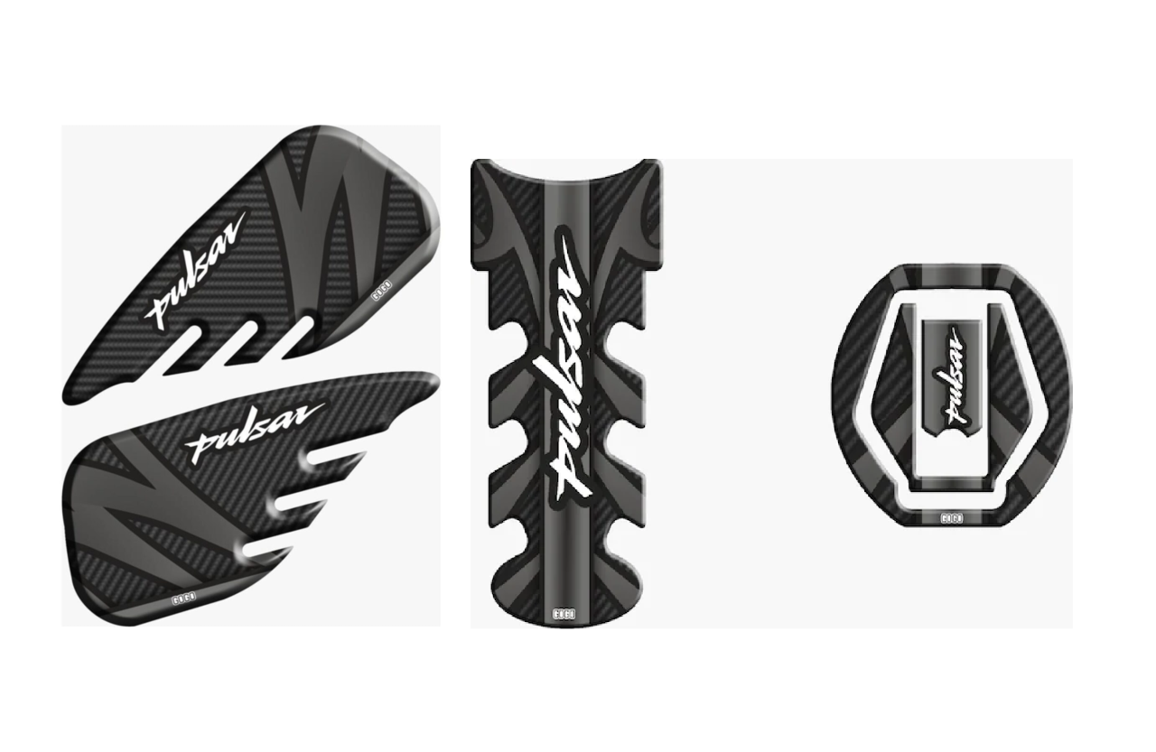 Bajaj Pulsar NS200 Tank Pad Set 001 Siyah - Gri GOGO