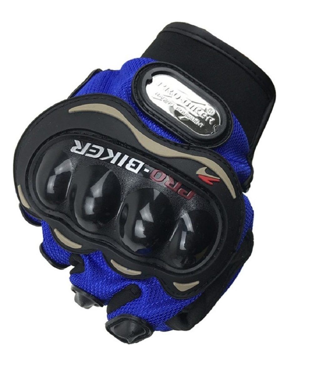 Motosiklet Eldiven Yarım Mavi Beden:m Probike