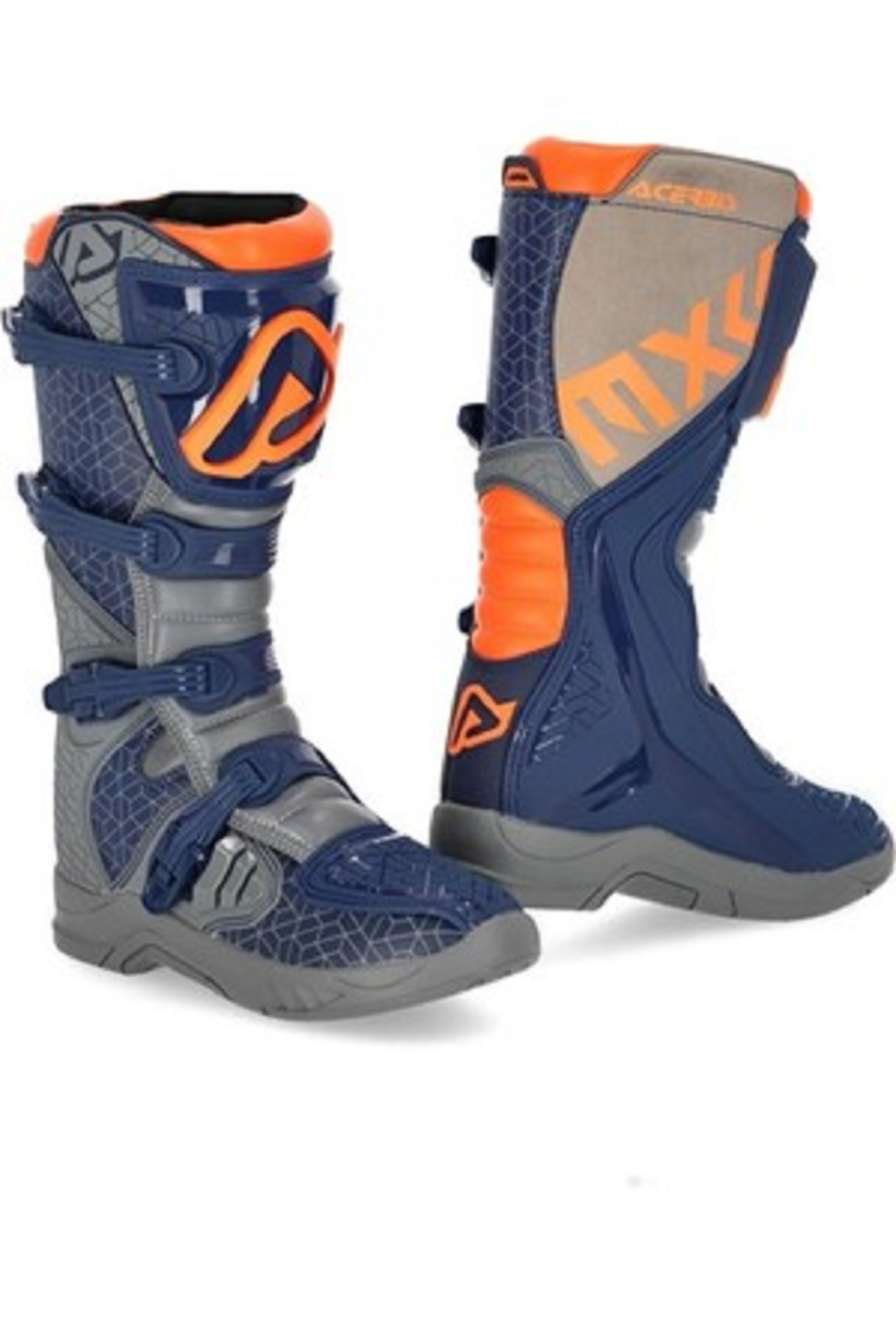 Motosiklet Bot X-TEAM Mavi Turuncu Beden:45 ACERBİS