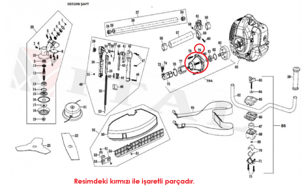 Tırpan Debriyaj Balata Kovanı Dış Aleminyum Orac Cg520 Öd İtal