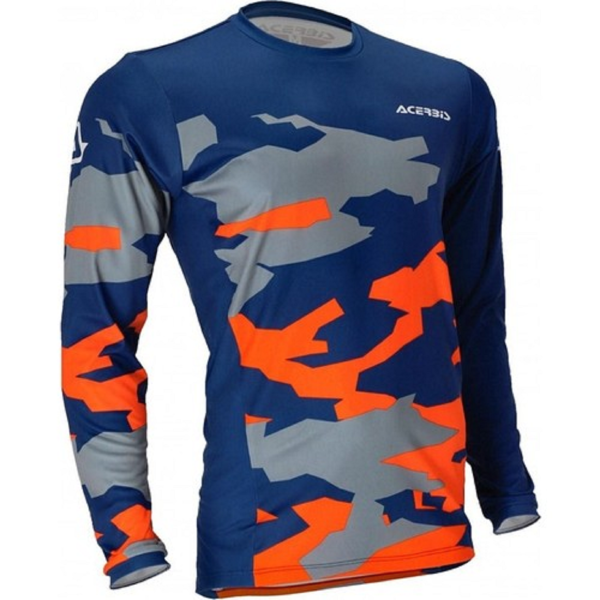 Motosiklet Jersey Winter X-DURO Mavi - Turuncu ACERBİS