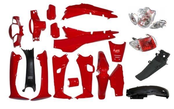 Mondial 100kh Kaporta Seti Far+stop Dahil Kırmızı 21p Öm