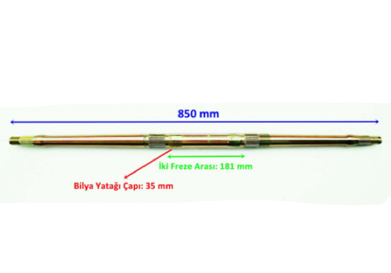 ATV Serisi MD200 Jackal Aks Mili 850mm Orjinal