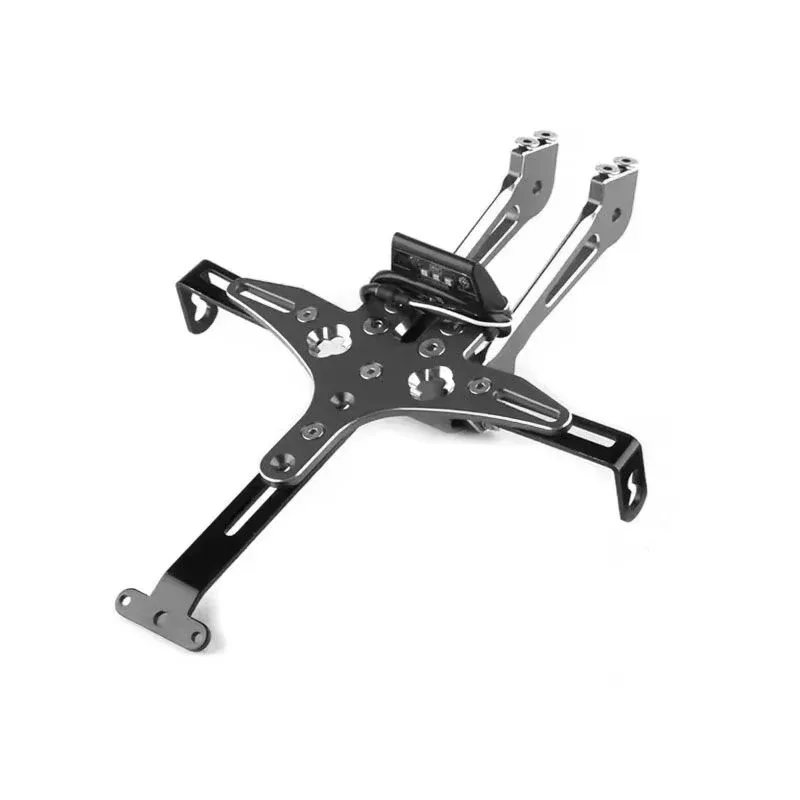 Motosiklet Katlanır Plakalık Üniversal Füme Aydınlatmalı GOGO