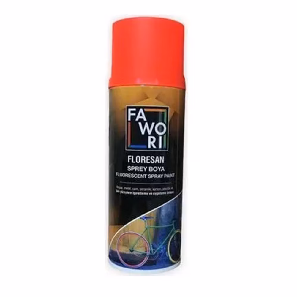Fawori Sprey Boya Floresan Kırmızı 400ML