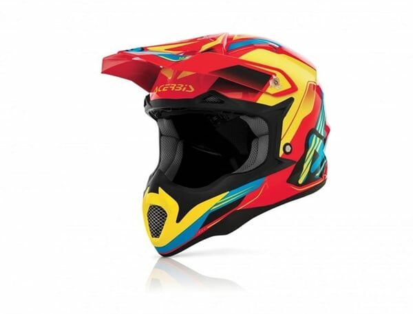 ACERBİS KRYPTONITE KASK KIRMIZI SARI