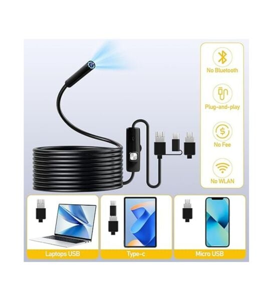 Blue İnter Endoskopi Kamera 10mm