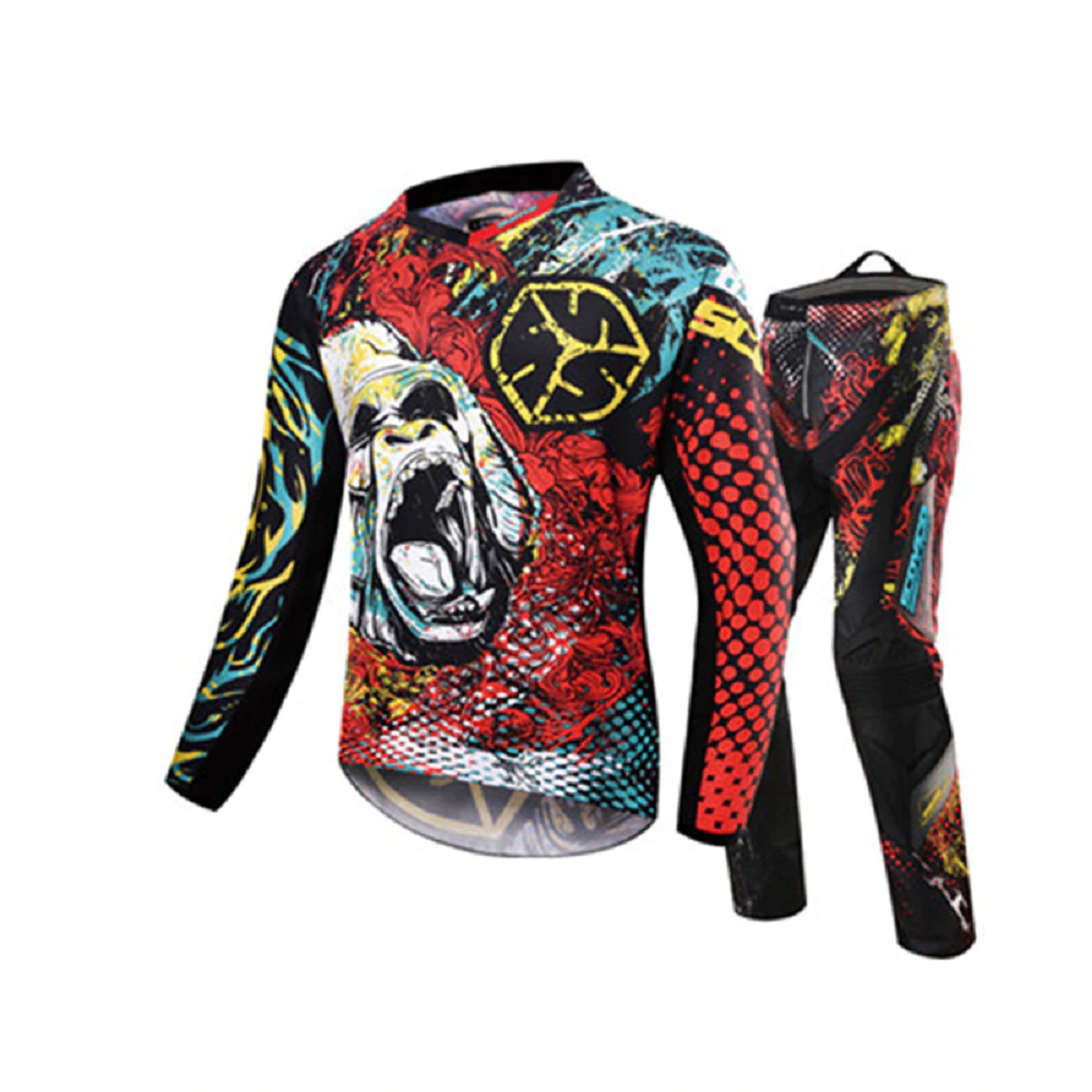 Cros Jersey Takımı Kırmızı Mx50 Desenli Beden:m Scoyco